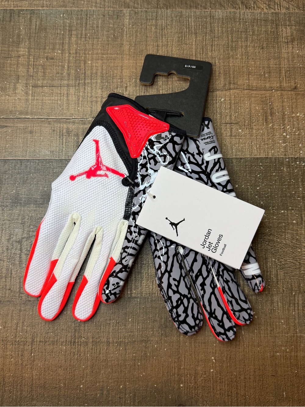 Air Jordan Vapor Jet 7.0 “White Infrared” Football Gloves. 
- Size S Men.